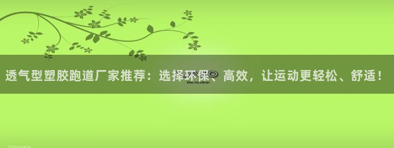 红足一生世:透气型塑胶跑道厂家推荐:选择环保、高效,让运动更轻松、舒适!