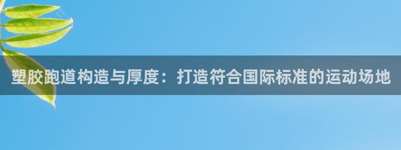 红足1世足球比分预测:塑胶跑道构造与厚度:打造符合国际标准的运动场地
