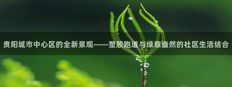 红足一1世开奖记录：贵阳城市中心区的全新景观——塑胶跑道与绿意盎然的社区生活结合
