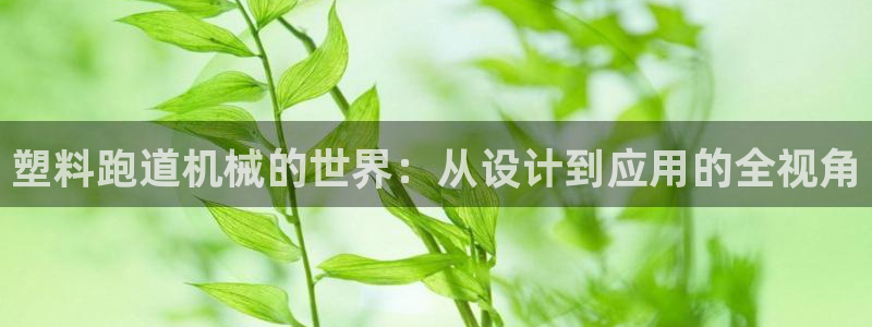 红足一1世皇冠地址：塑料跑道机械的世界：从设计到应用的全视角